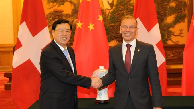 Offizieller Besuch des Ständeratspräsidenten Hannes Germann in China 19.07.2014